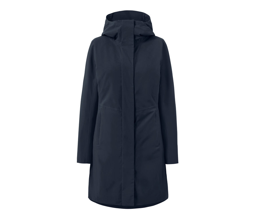 Blauer 3-in-1-Outdoormantel mit Weste.