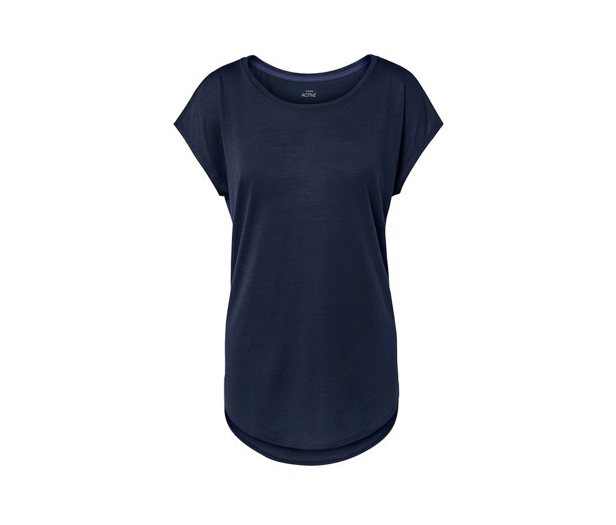 Blaues Sportshirt.