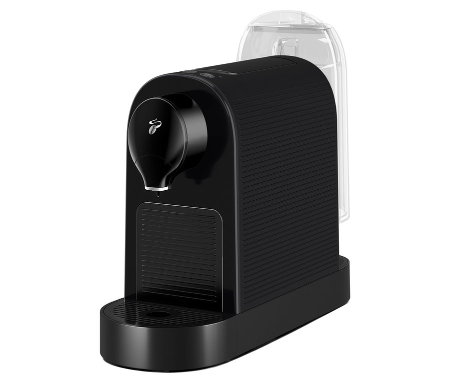 Schwarze Cafissimo pure+ Kaffeemaschine.