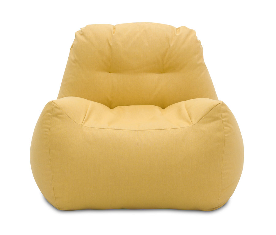 Gelber DOMO collection Loungesessel mit Sunbrella®-Stoff, Sunlight.