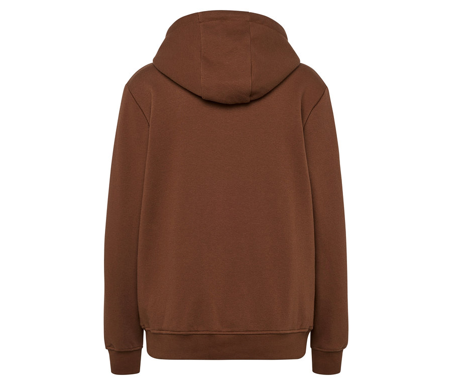Brauner Hoodie von hinten.
