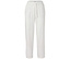 Weiße Hose mit Kordelzug auf weißem Hintergrund.
