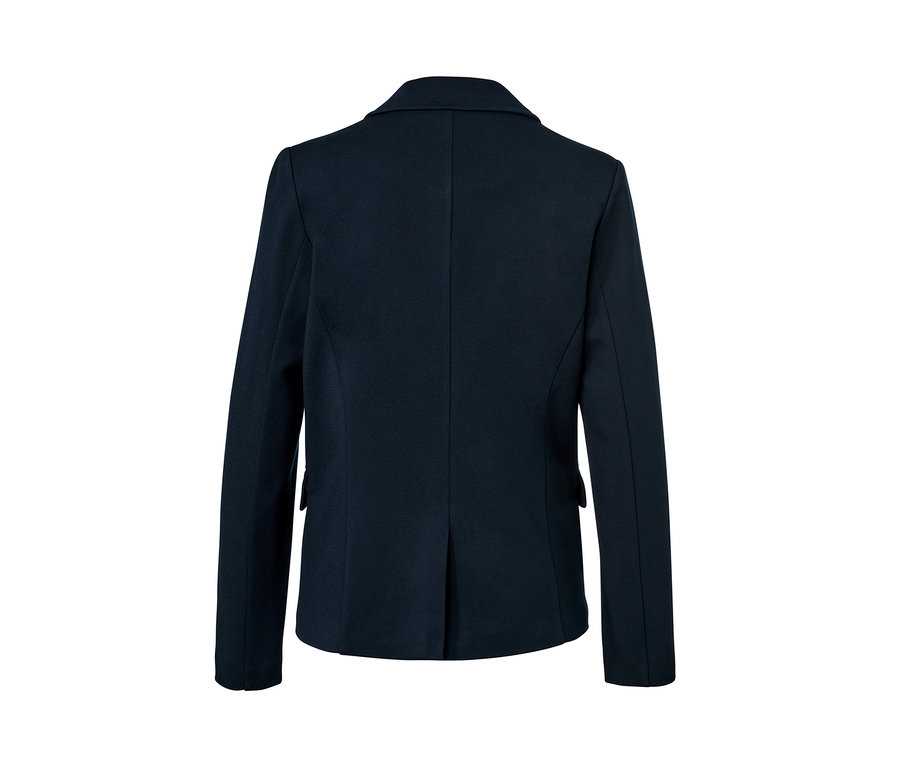 Detail der Rückseite des Jerseyblazers.