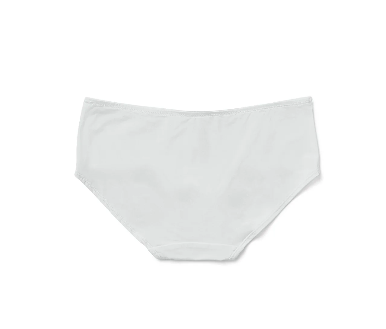 Weiße 5 Pantys auf weißem Hintergrund.