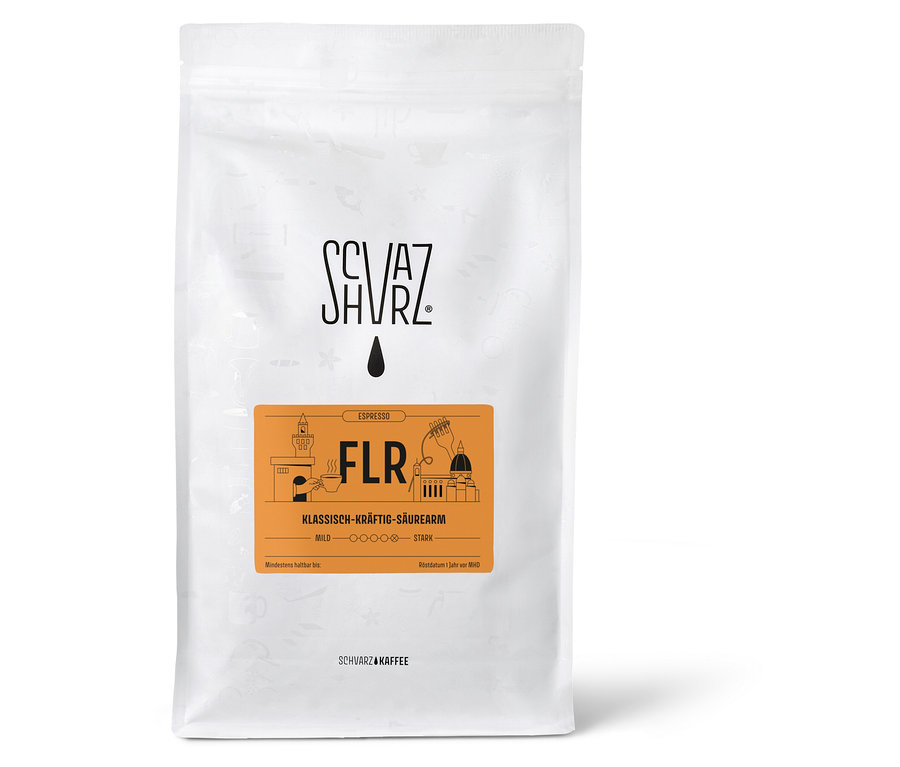 Schvarz - FLR Espresso - 1 kg Ganze Bohne