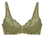 Triumph Amourette W BH in Olivgold aus Spitze mit gewelltem Rand und dünnen Trägern.