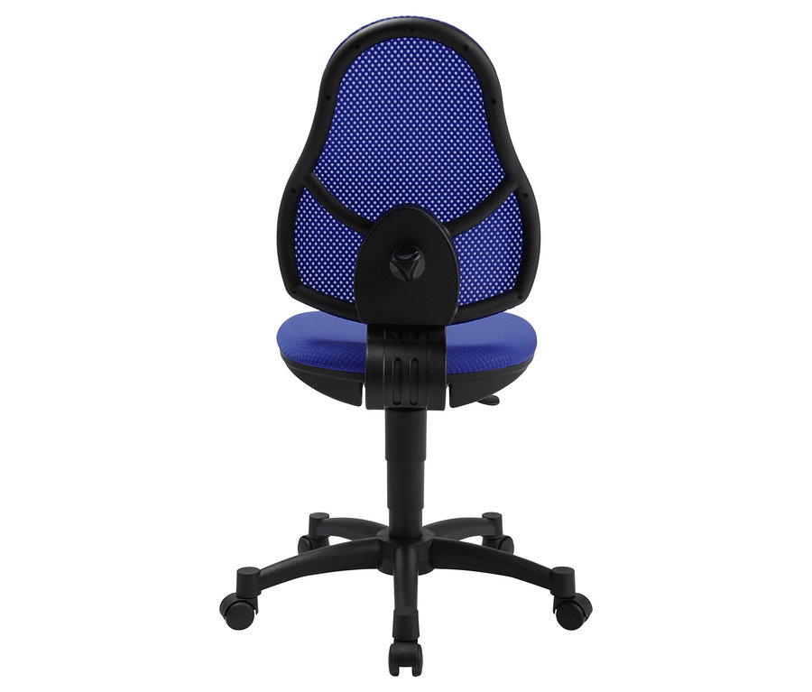 Rückansicht des blauen Topstar Stuhls »Open Art Junior«.