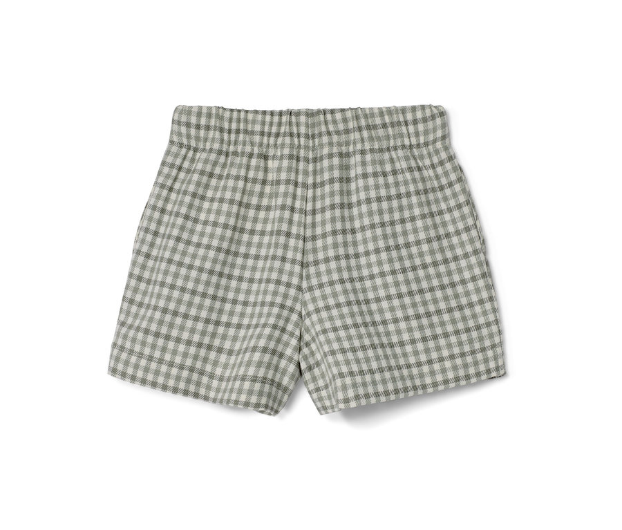 Ein Kinder-Hosenrock mit Karomuster.