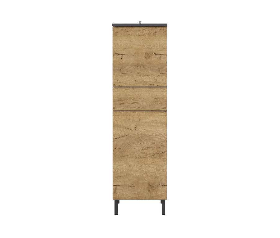 Schmaler Schrank »Salinas«, klein, graphit.