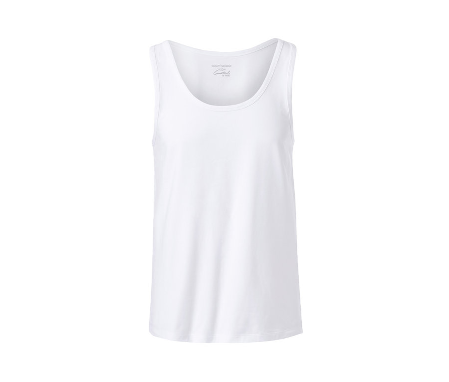 Weisses Jersey-Unterhemd.