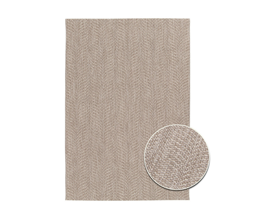 Beiger Teppich »Twine« mit Natural Flow Muster.