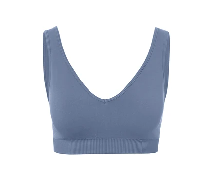 Blaues Seamless-Sport-Bustier.