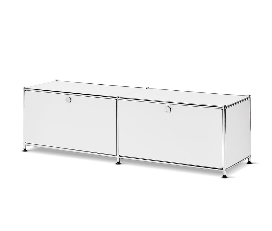 Weißes Lowboard Metall »CN3« mit Schubladen.