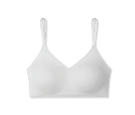Weißes SCHIESSER Invisible Bustier mit Pads.