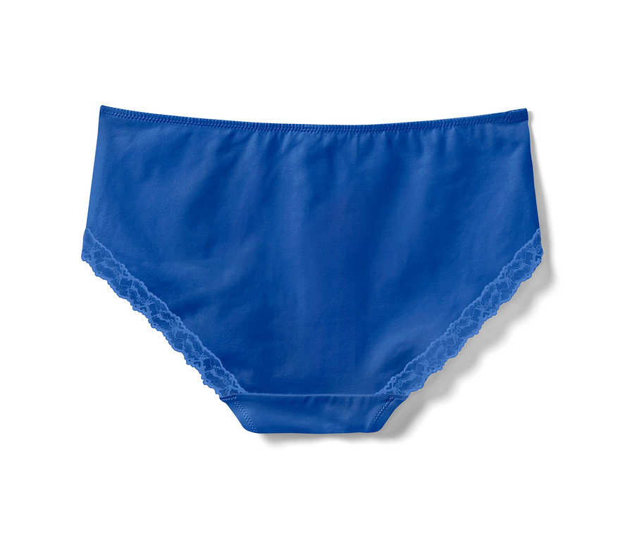Blaue Pantys mit Spitze, 2 Stück.