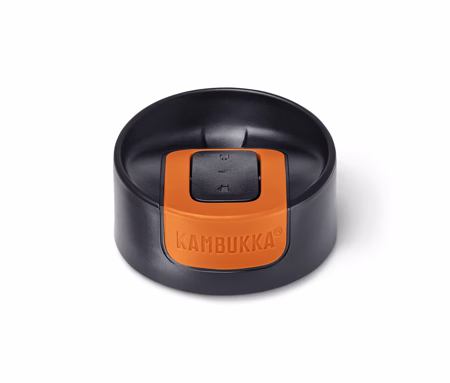 Deckel des Kambukka To-Go-Bechers, Black Chrome.