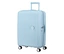 American Tourister Hartschalen-Koffer »Soundbox« Spinner in Pastellblau, mittel, mit ausziehbarem Griff und vier Rollen.