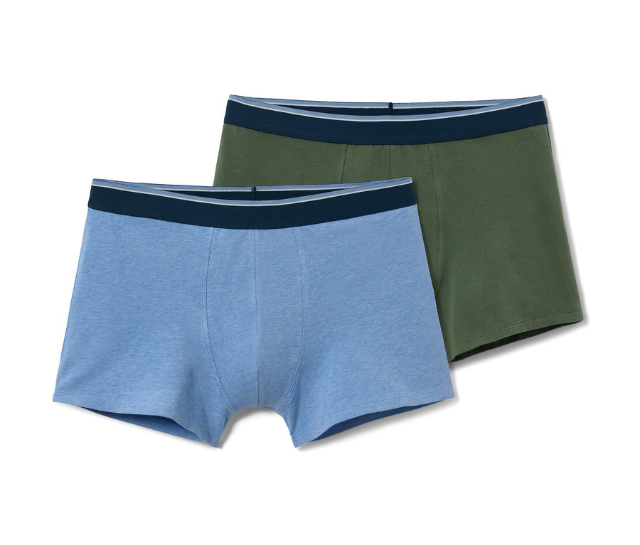 Zwei Slipboxer, einer blau und einer olivgrün.