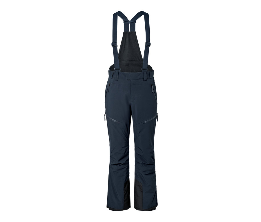 Blaue High-Tech-Skihose mit Latz.