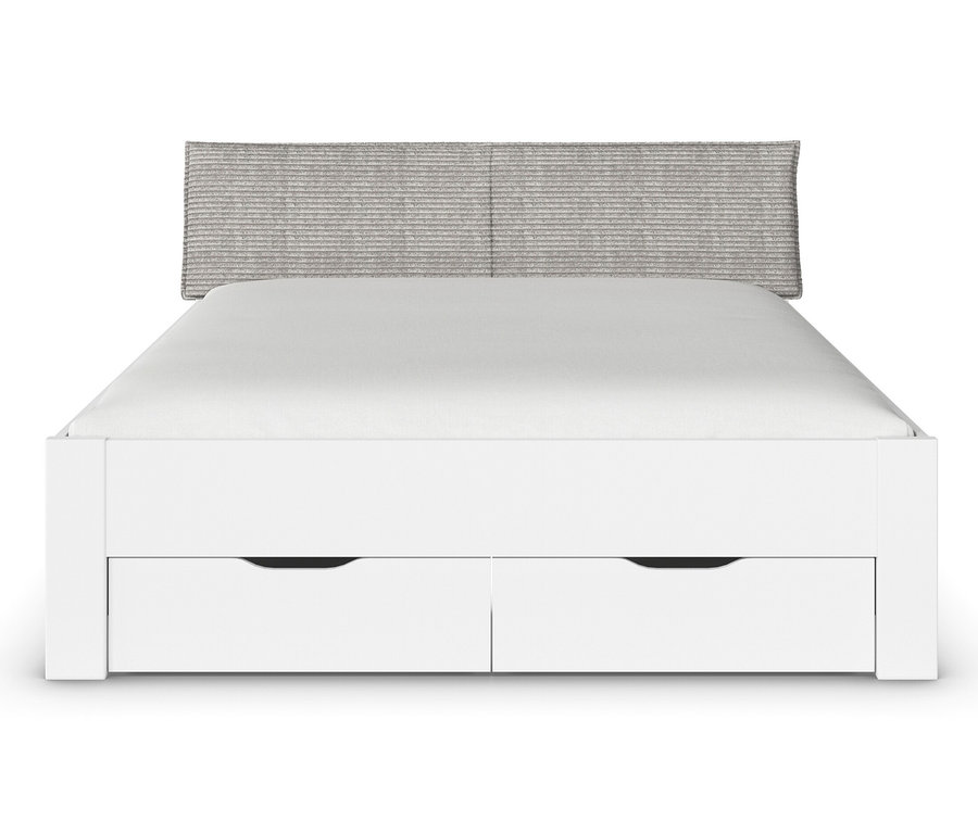 Weißes rauch Bett »Aditio Beds«, 180 cm breit, mit Polsterkopfteil.