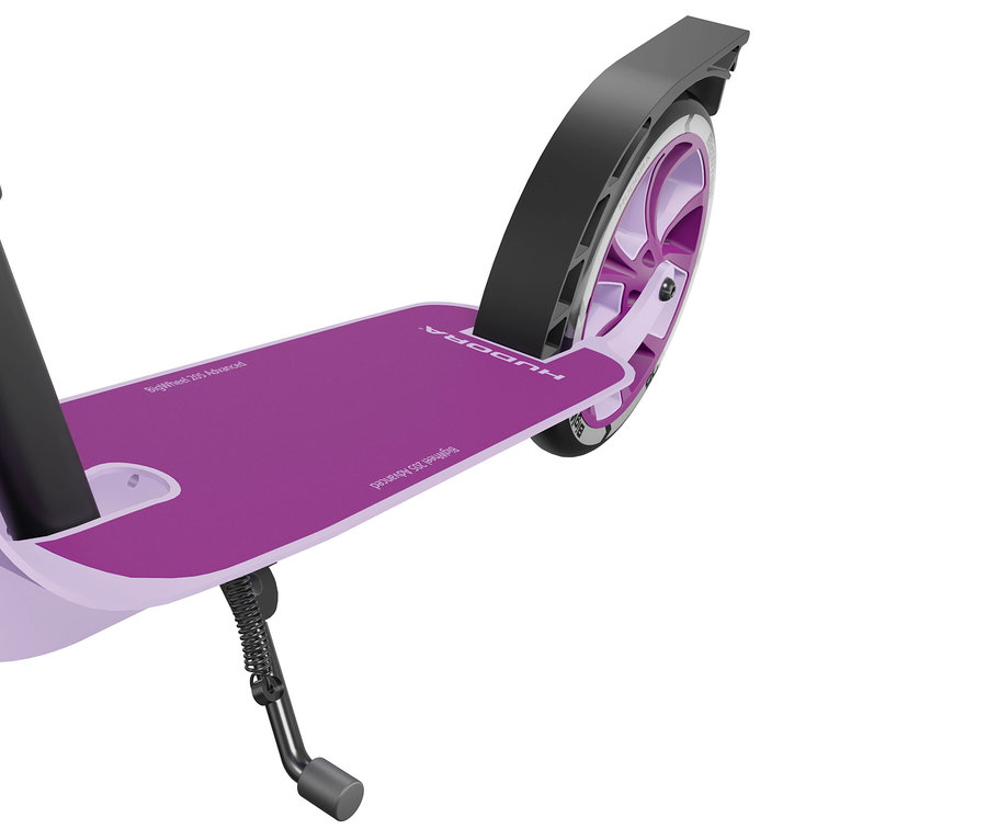 Nahaufnahme eines lavendelfarbenen HUDORA BigWheel® 205 advanced Scooters.