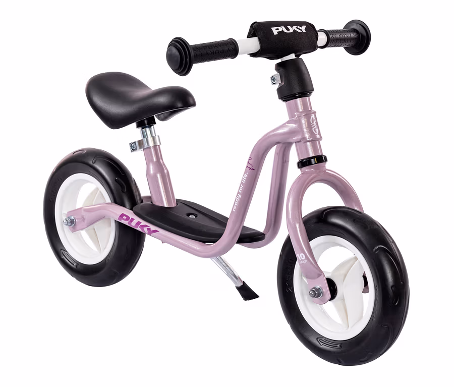 Detailansicht eines PUKY Laufrads LR M, Farbe Pearl Pink.