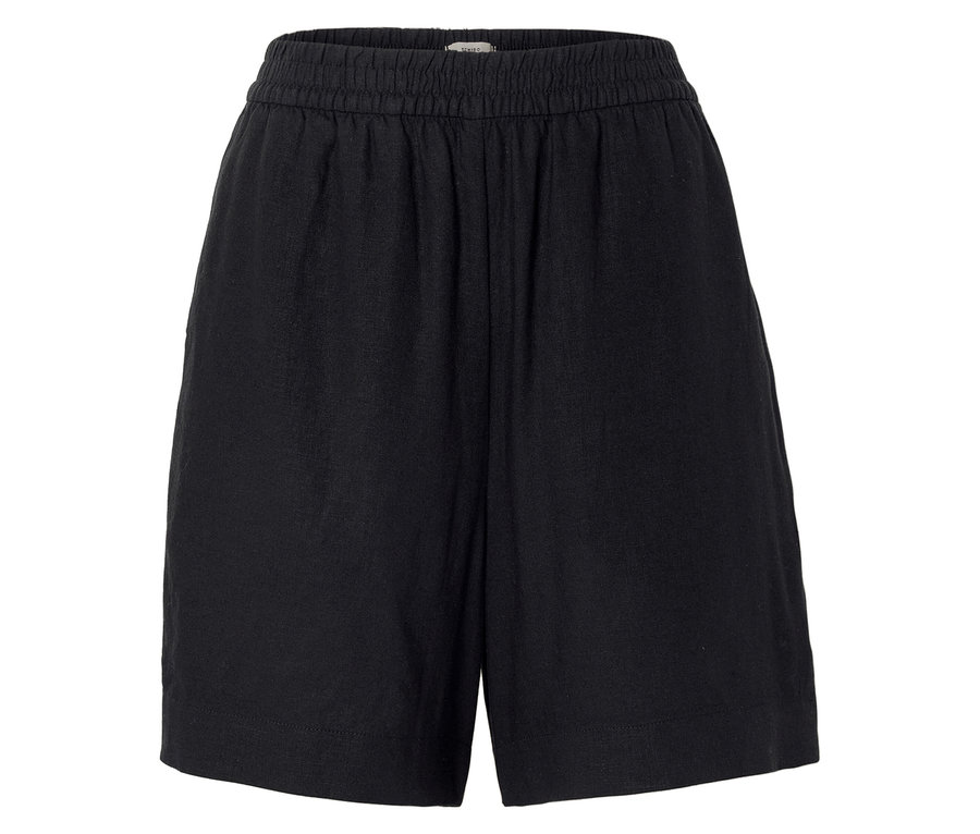 Schwarze Shorts mit Gummibund.