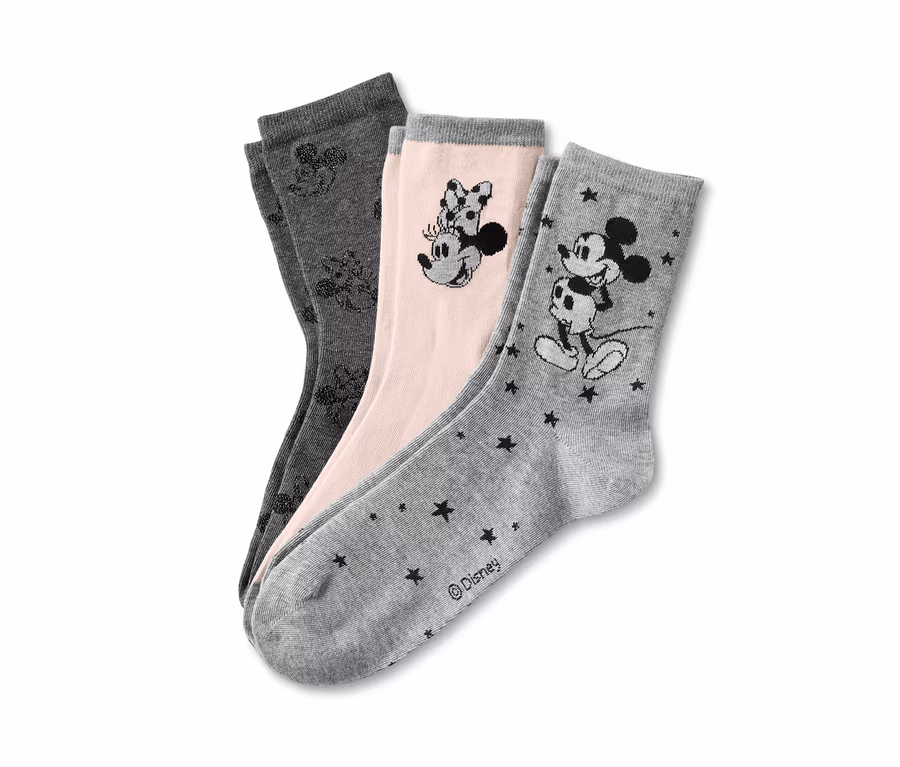 Drei Paar Socken »Disney« mit Mickey und Minnie Maus Motiven.