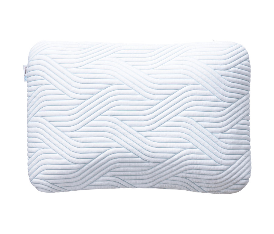 TEMPUR® ARCH SmartCool™ Schlafkissen M oder S mit geprägtem Wellenmuster.