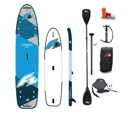 F2 SUP Board »Strato Giant« mit Paddel, Pumpe, Reparaturset, Rucksack, Sitz und Finne.