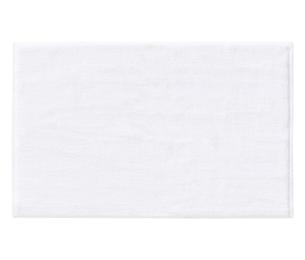 Ein einzelnes, rechteckiges, weißes Tuch liegt flach.