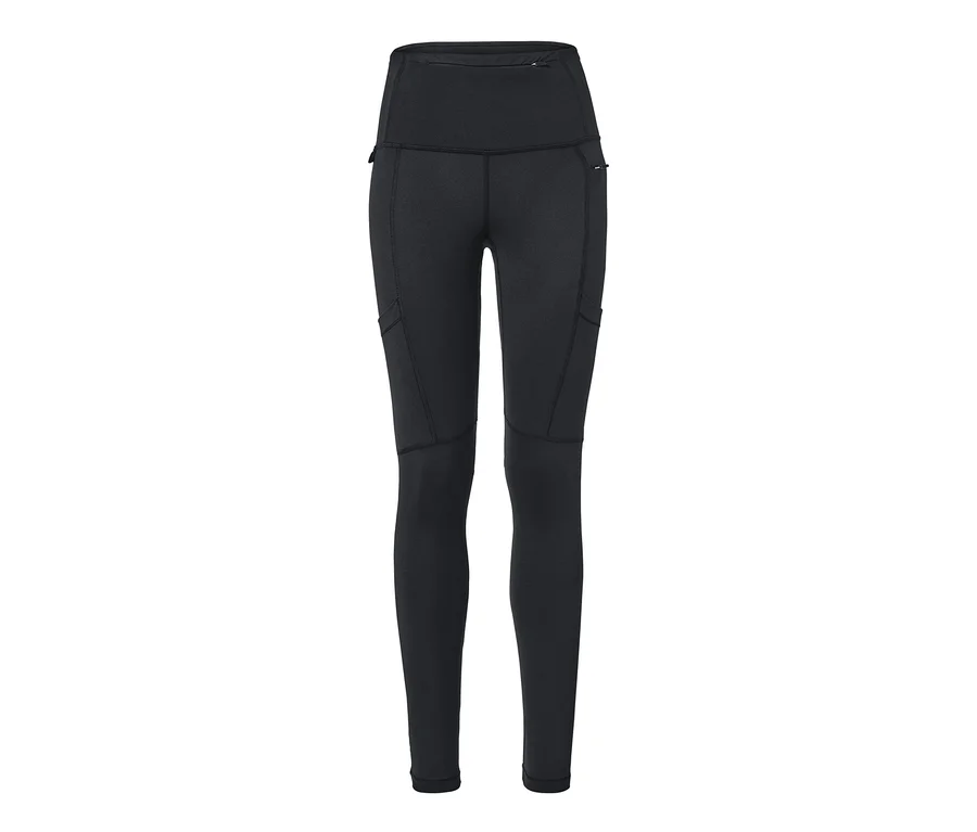 Schwarze Funktionswandertight mit Taschen.
