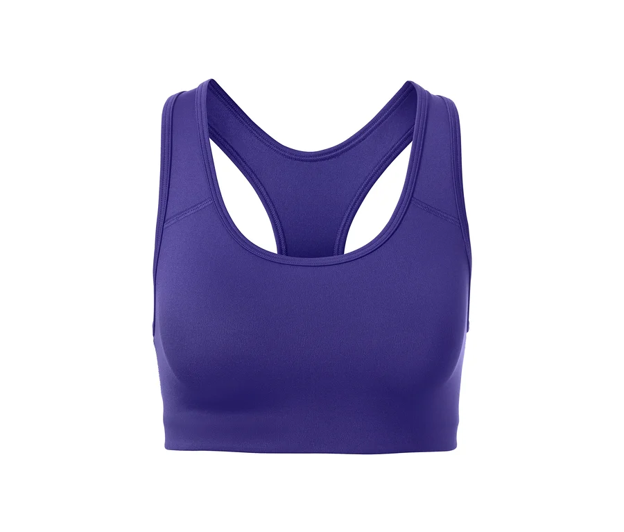 Lila Sport-Bustier aus einem 2er Set.