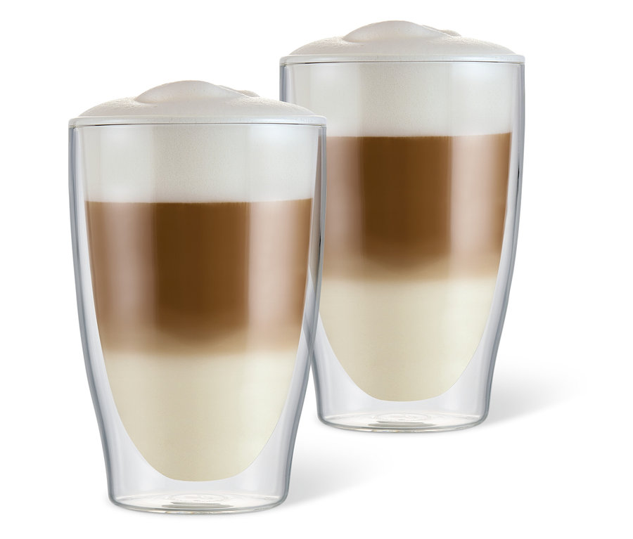 2 Doppelwandige Latte Macchiato Gläser