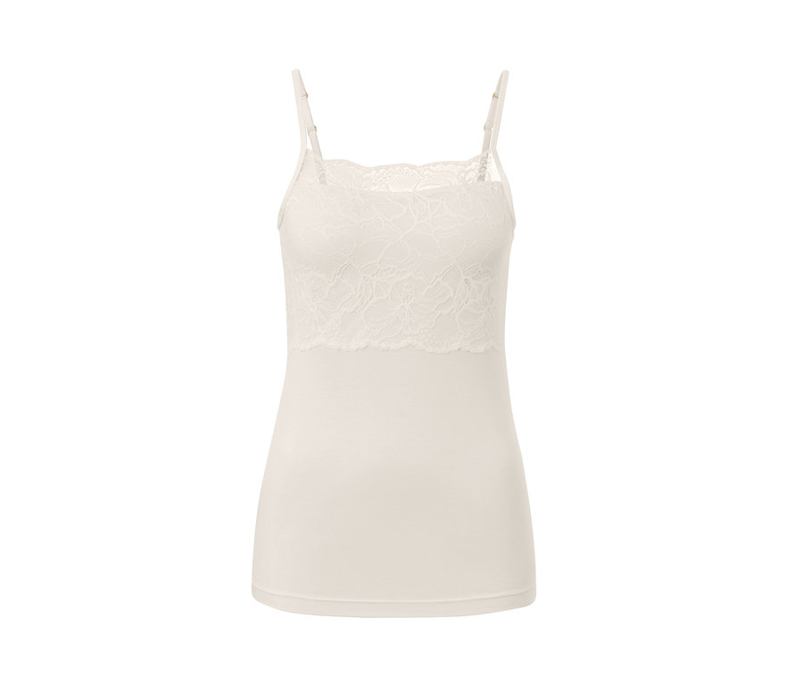 Cremefarbenes Modal-Hemdchen.