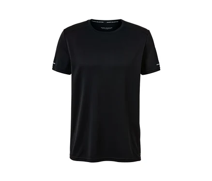 Schwarzes Funktionsshirt.