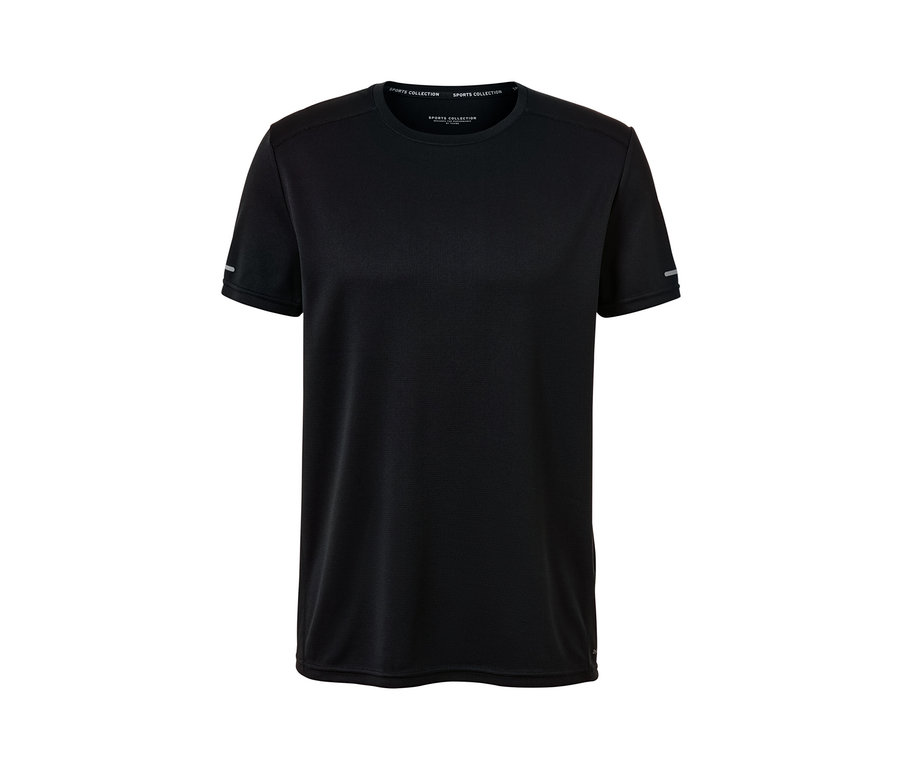 Schwarzes Funktionsshirt.