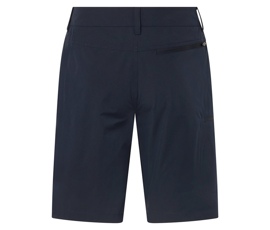 Dunkelblaue Shorts von hinten.
