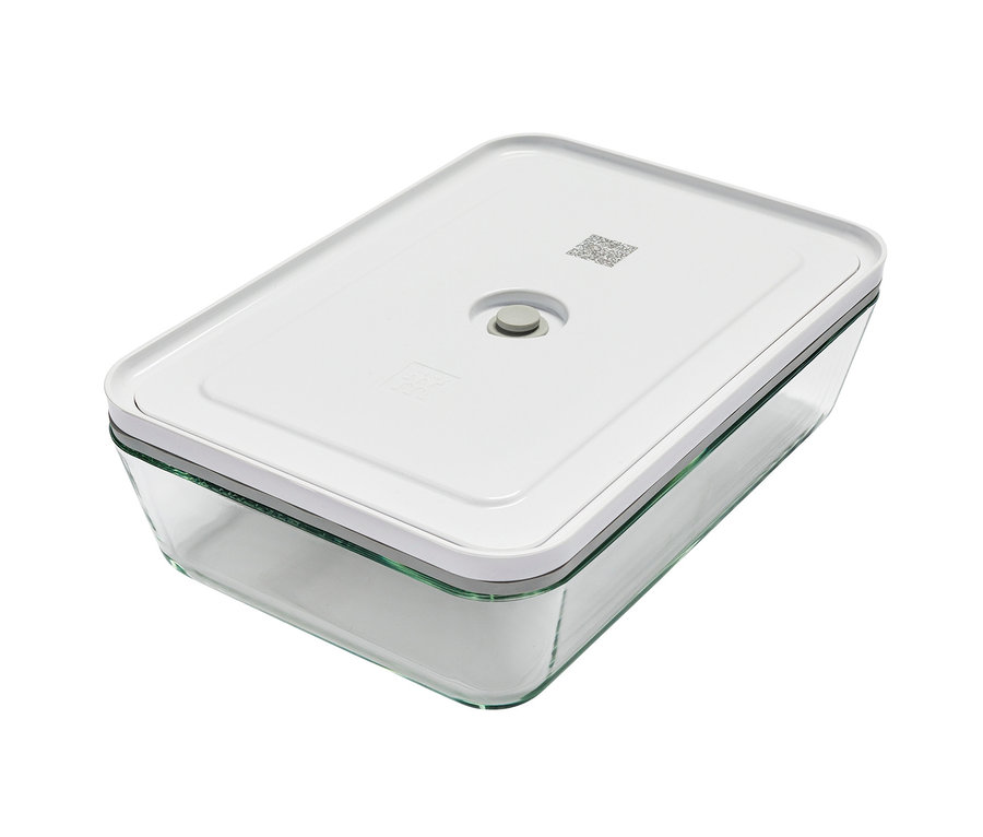 Ein Glasbehälter mit weißem Deckel aus dem ZWILLING® »Fresh & Save Set«.