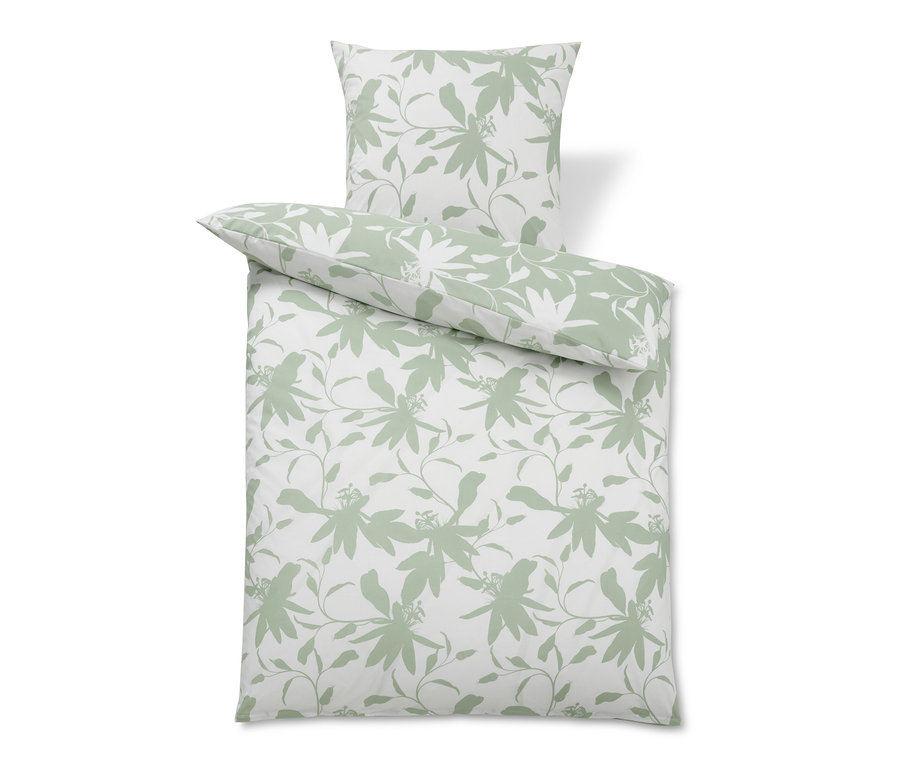 Blumige Renforcé-Bettwäsche in Normal- und Übergröße.