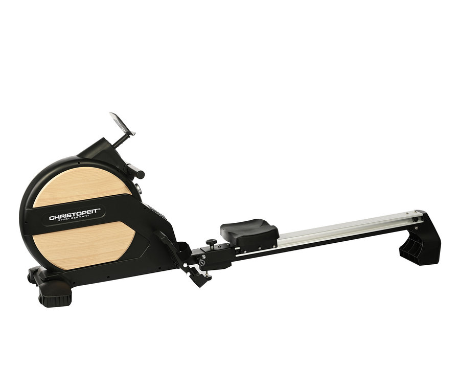 Schwarz-beige Rudermaschine »Ergometer Vico«.