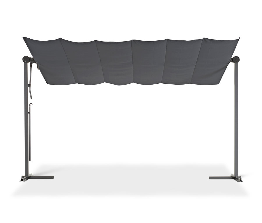 Leco Sonnendach, 400 x 250 cm, anthrazit.