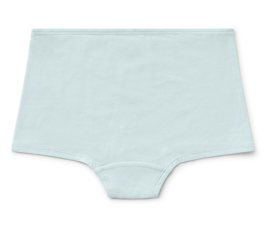 Helle Damenunterhose auf weißem Hintergrund.