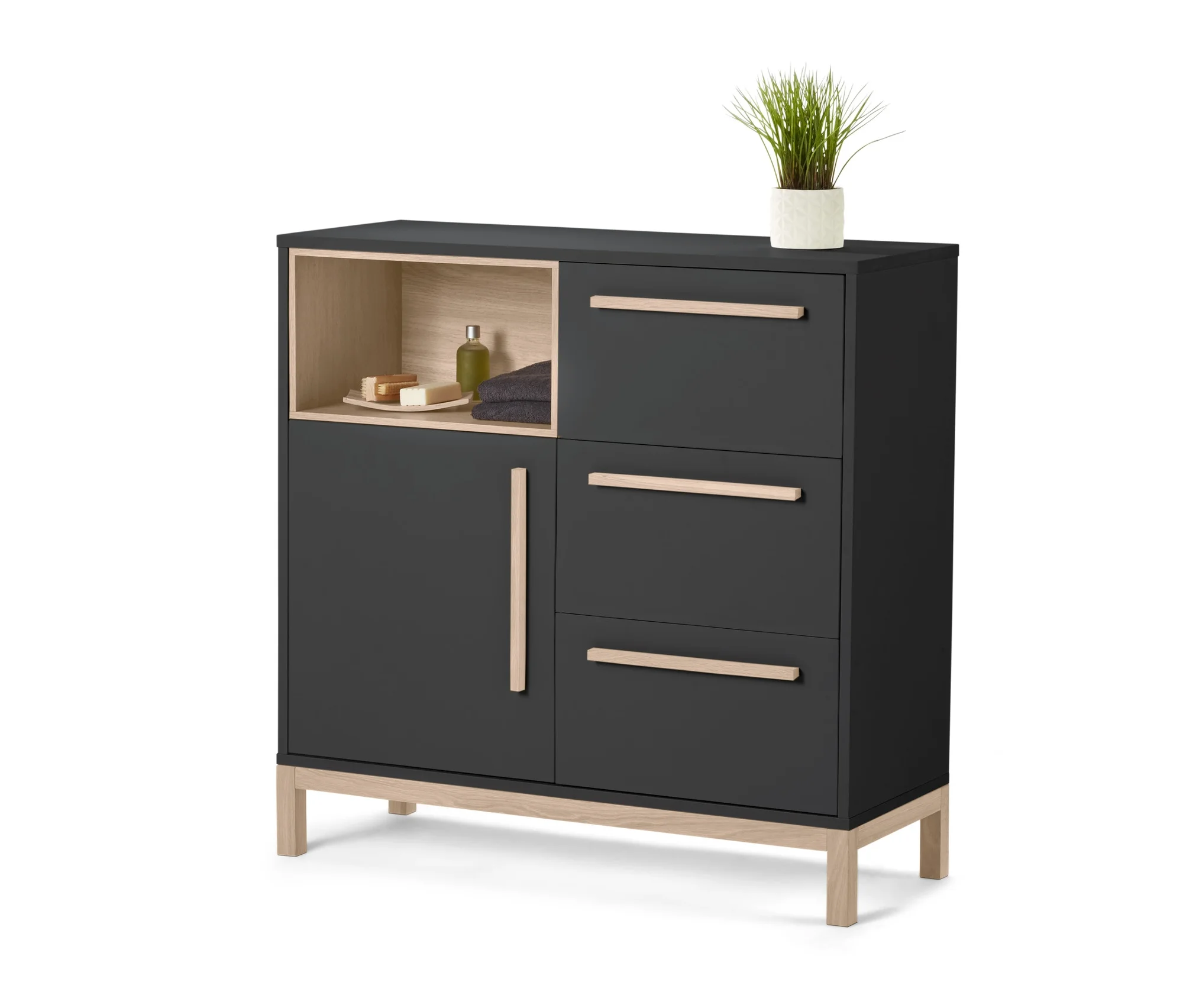 Tchibo - Bad-Sideboard »Eklund« - 90x35x89,5cm - anthrazit