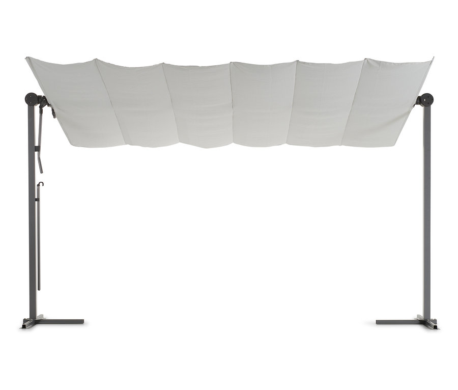Leco Sonnendach, 400 x 250 cm, hellgrau.