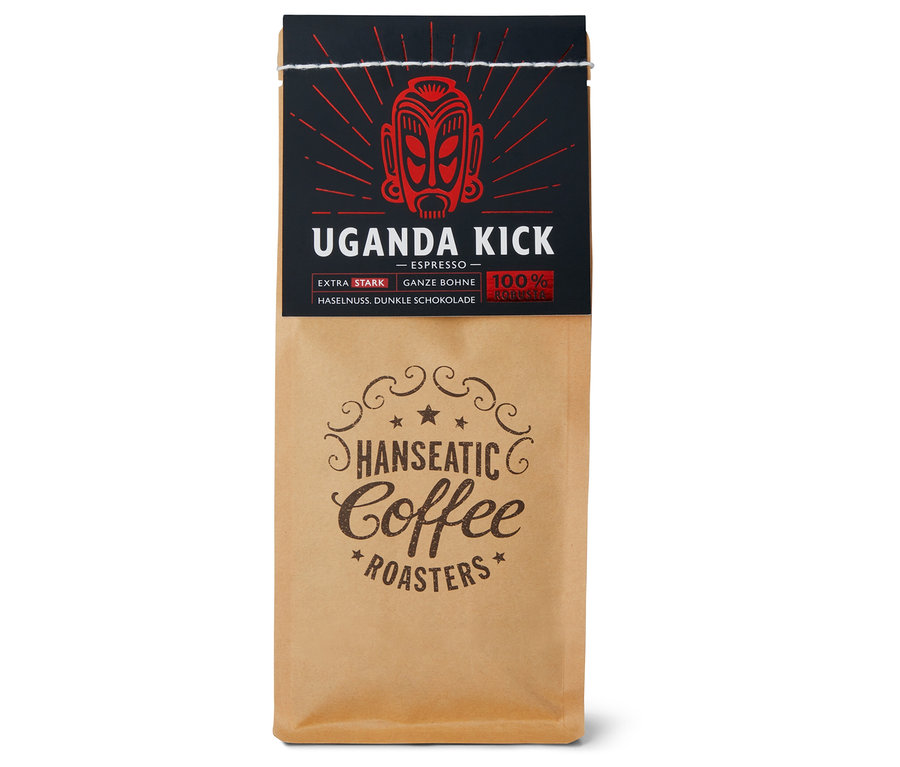 Hanseatic - Uganda Kick Espresso - 250 g Ganze Bohne