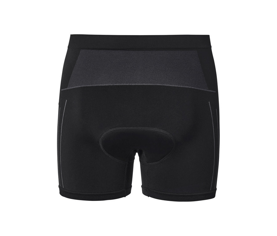 Schwarze Radunterhose.