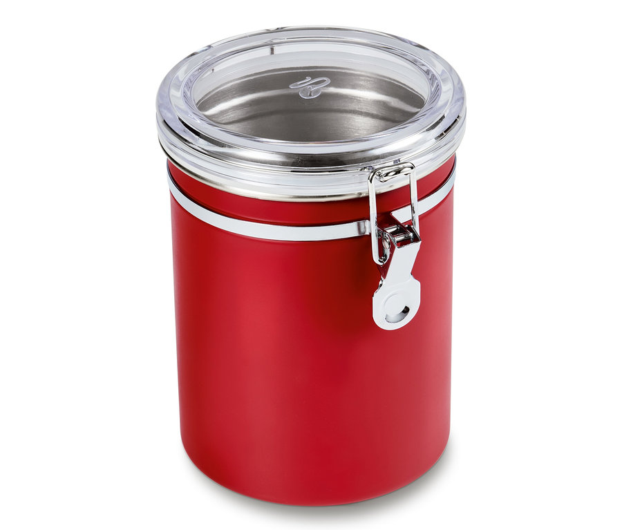 Eine rote Aromadose.