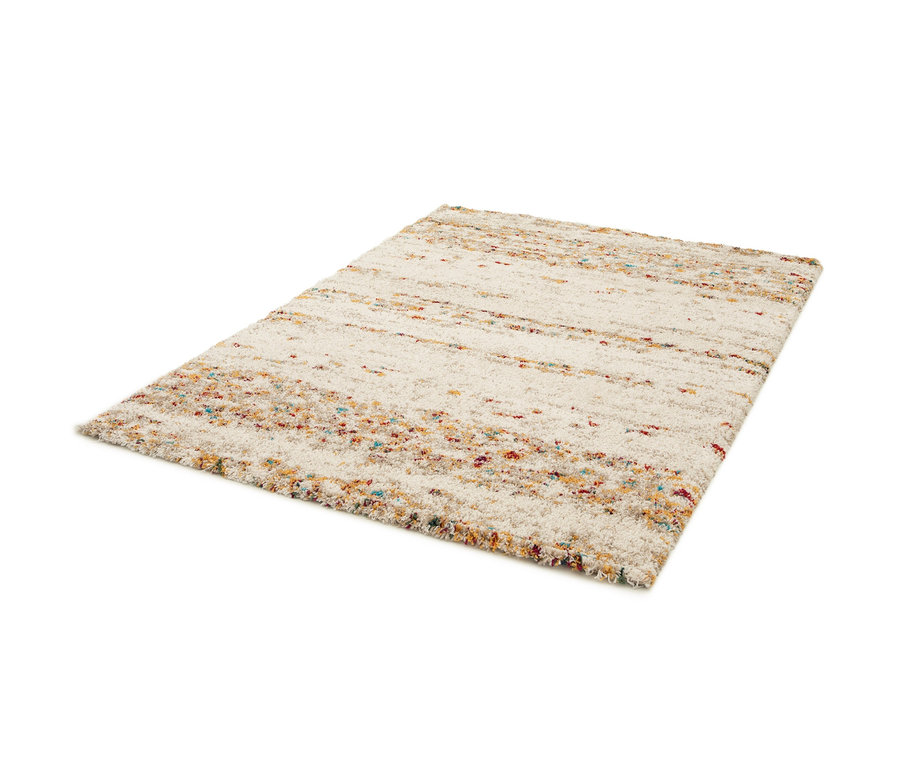 Beiger Teppich »Himalaya« mit Farbflecken.