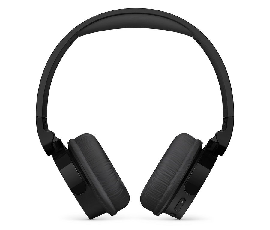 Schwarze Philips Bluetooth®-Kopfhörer H3209 vor weißem Hintergrund.